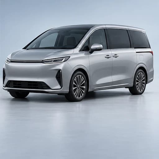 Illustrative mpv in a studio; placeholder, not the listed vehicle