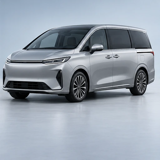 Illustrative mpv in a studio; placeholder, not the listed vehicle